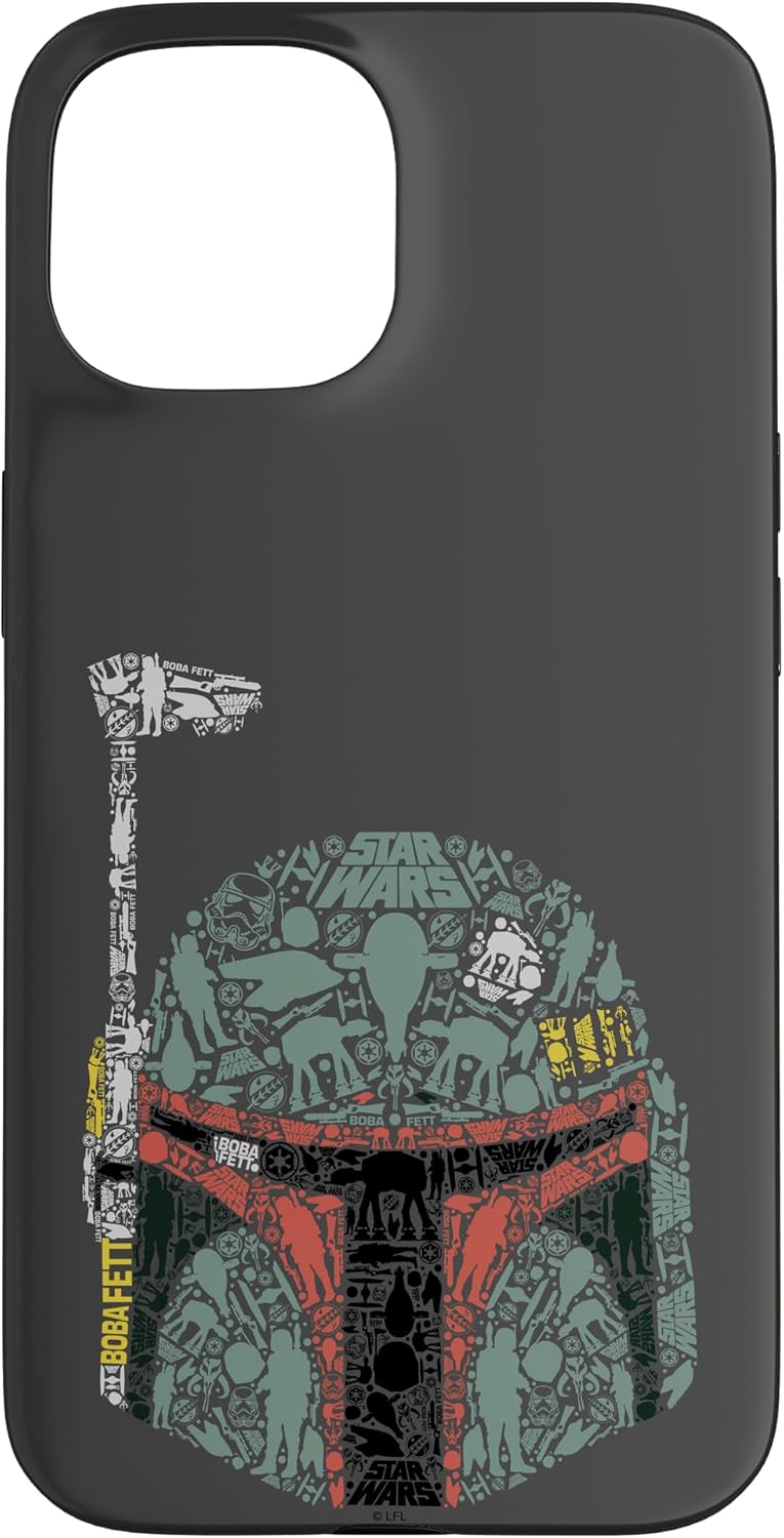 Star Wars Boba Fett Icon Fill Case for iPhone 15