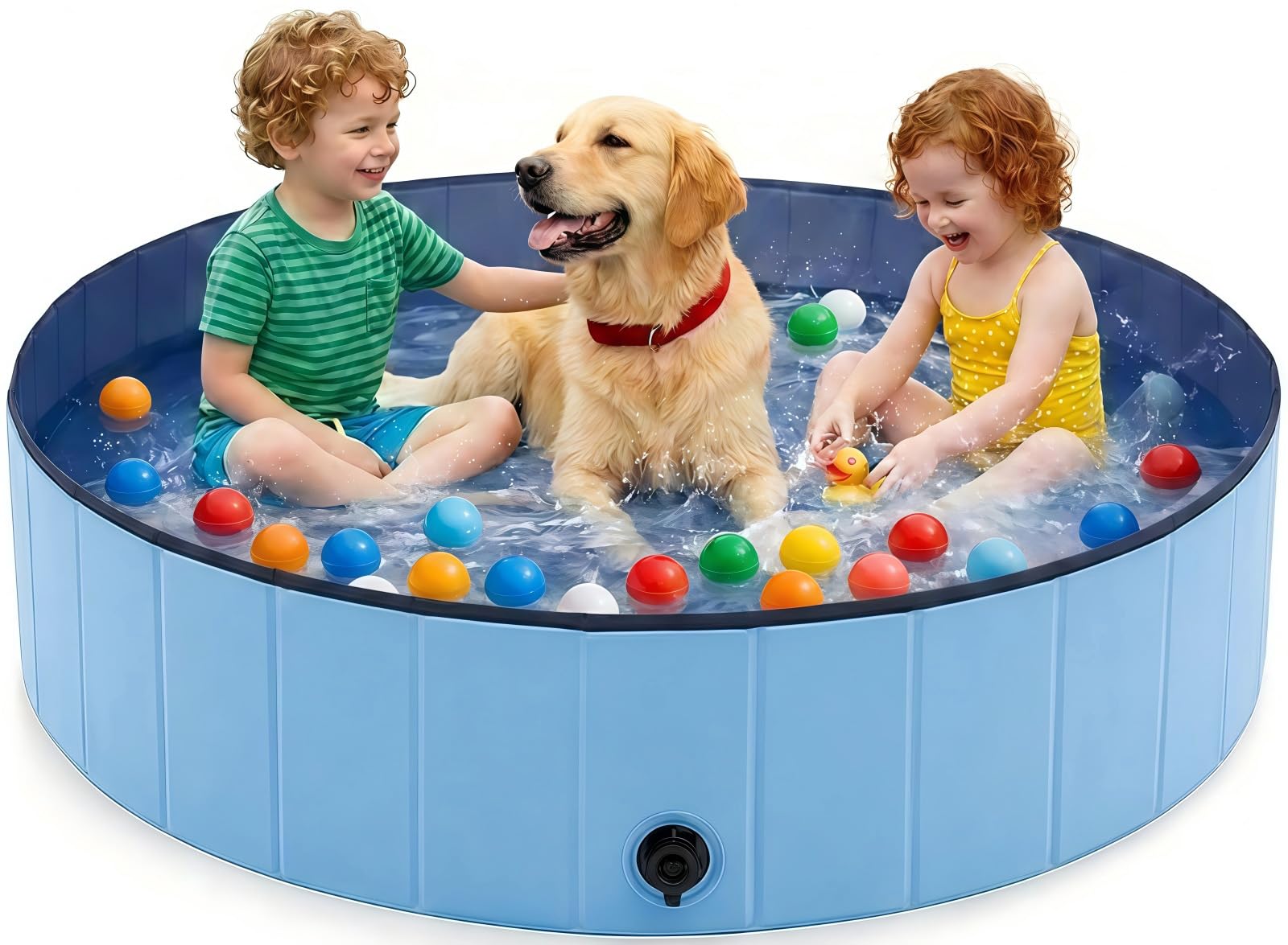 Piscine pliable pour chien contre la canicule baignoire L