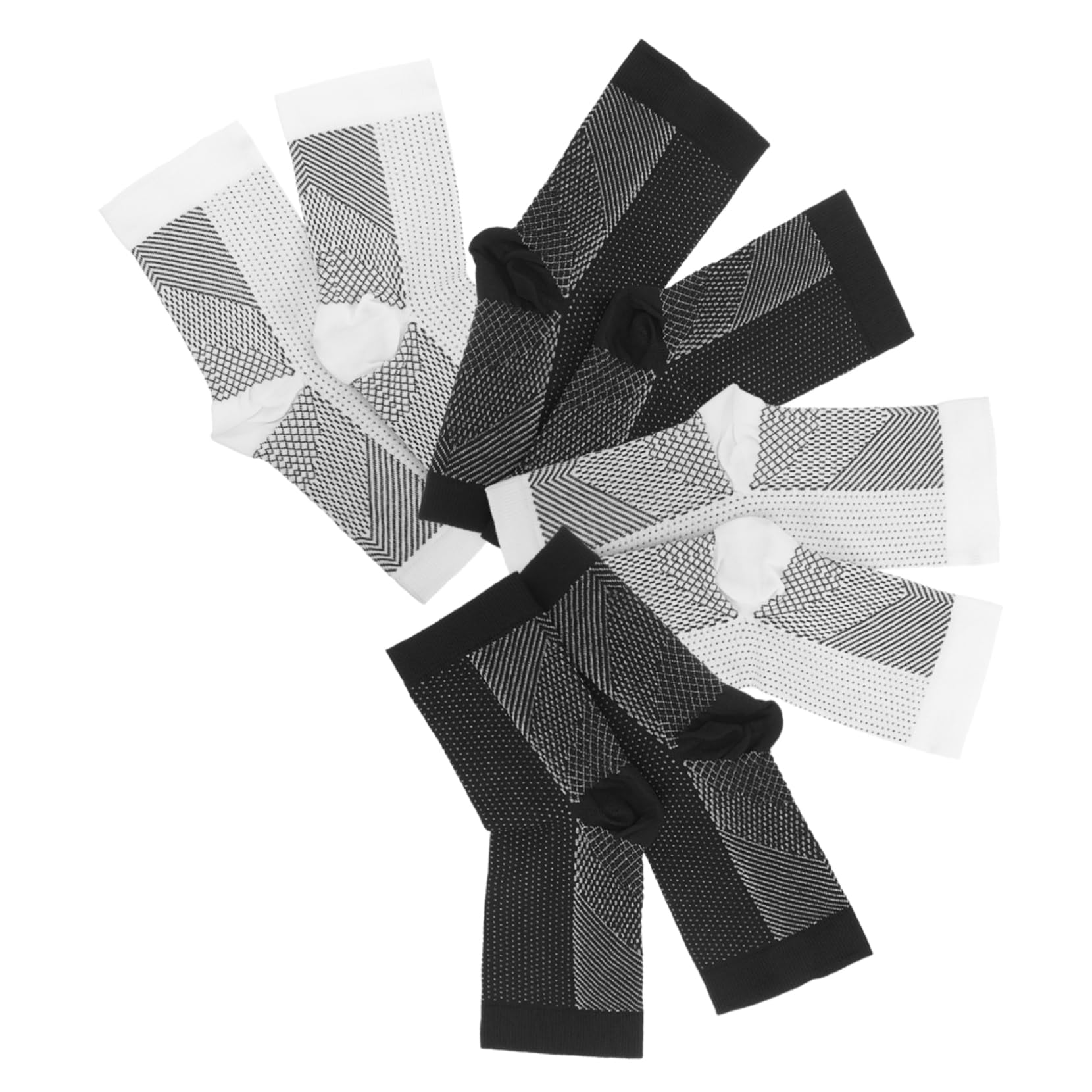 FOMIYES Ankle Brace Socks for Women Men 4 Pairs Comfortable Compression Socks for Mountaineering Sports Ankle Support