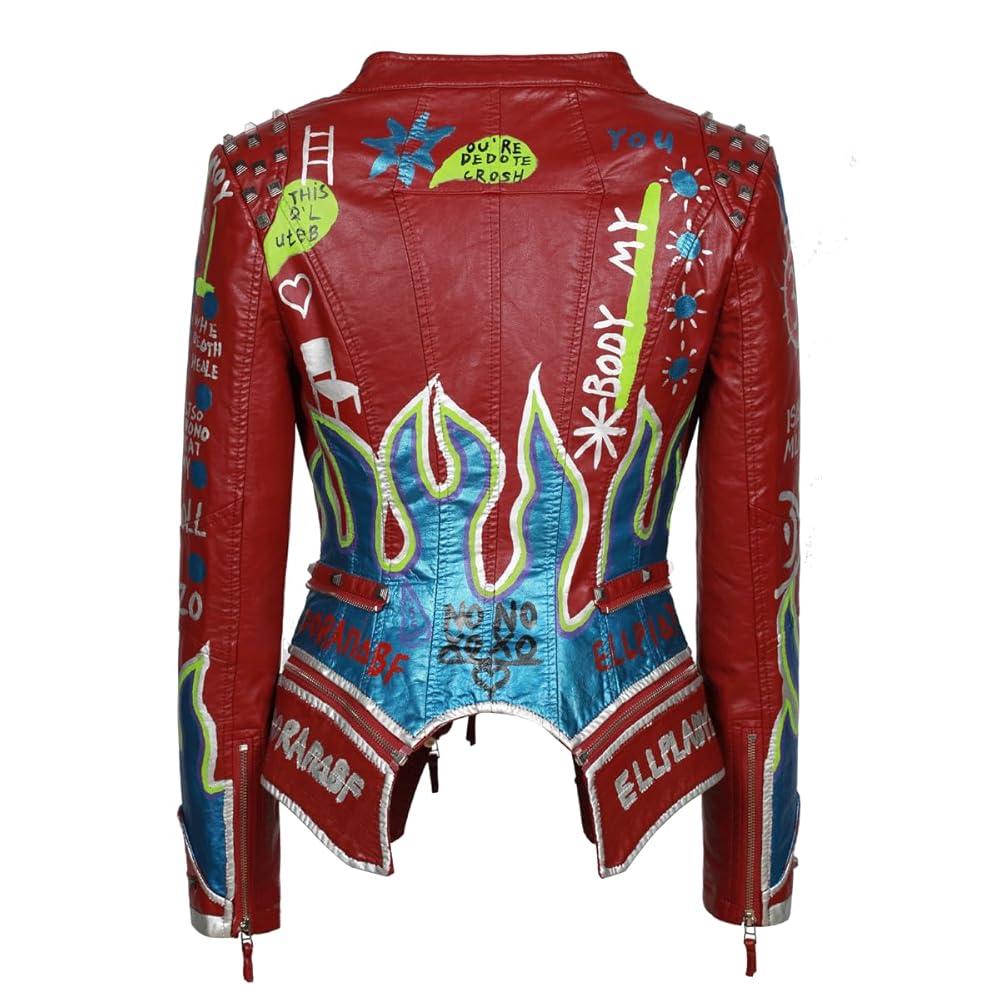 ジャケット・アウター PATCHWORK EMBROIDERY LACE JACKET&SKIRT Fashion SX Women's Punk Floral Embroidered short Faux