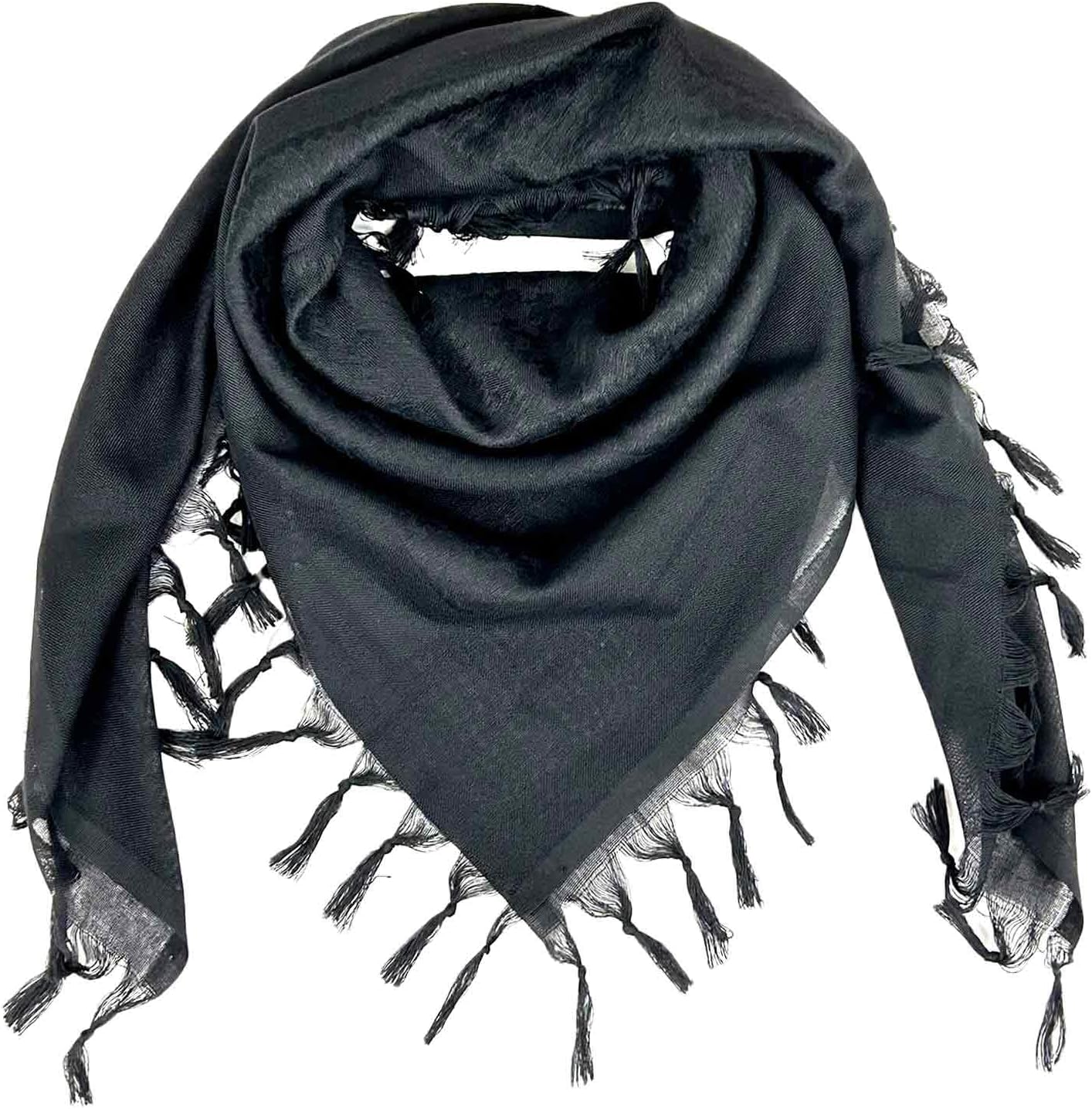 Syeeds Boutique Arab Head Scarf Keffiyeh Shemagh Comfortable Tactical Shawl Woven Printed Palestine Head Neck Wrap 43x43-Inch