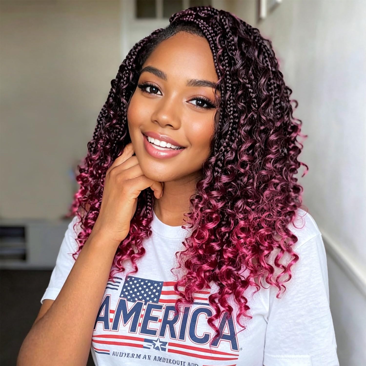 Amazon.com : LMZIM 14 Inch Goddess Box Braids Crochet Hair