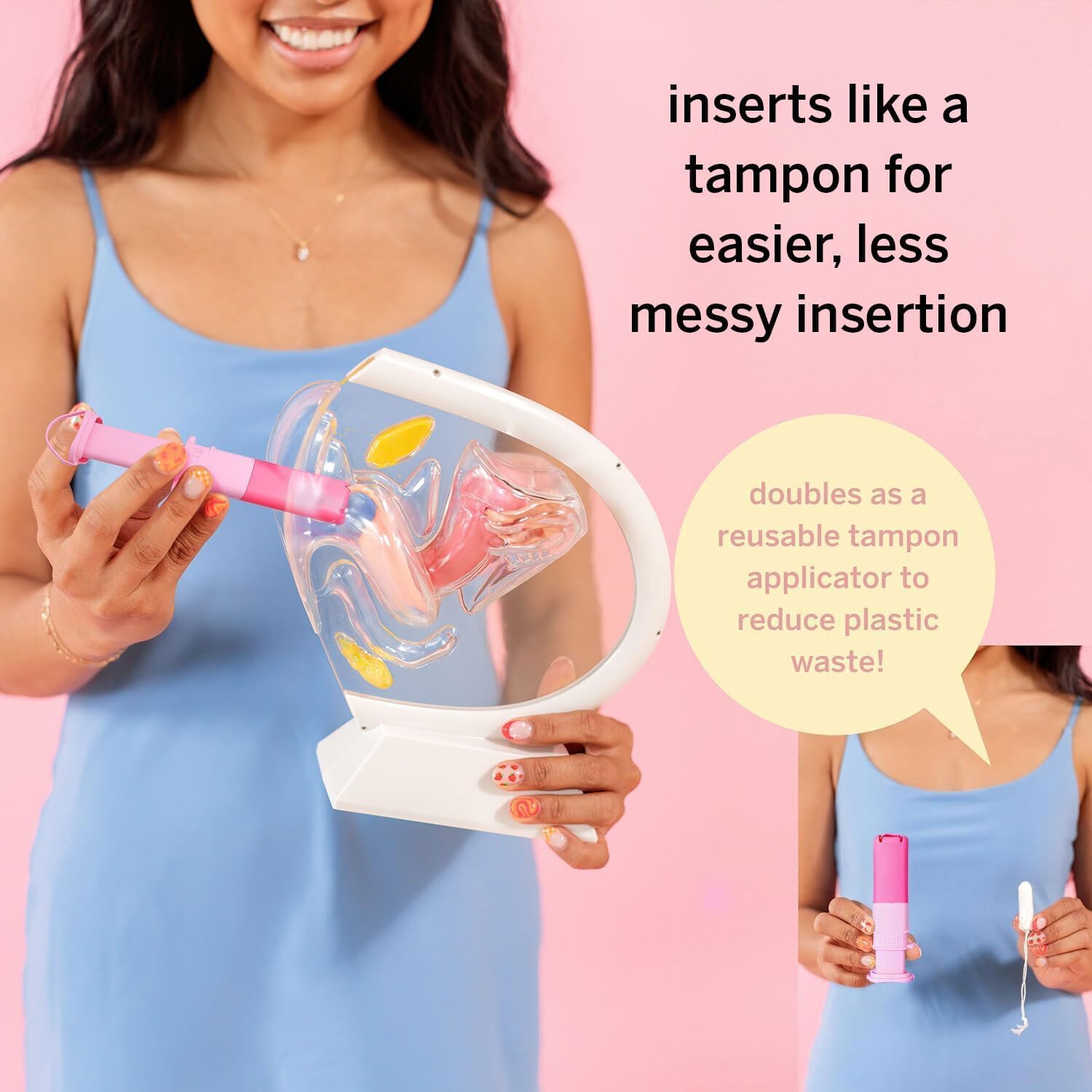 Pixie Menstrual Disc Applicator – ułatwia wkładanie – każda kobieta może teraz używać kubków menstruacyjnych – właściwości TPE do samodzielnego sterylizatora