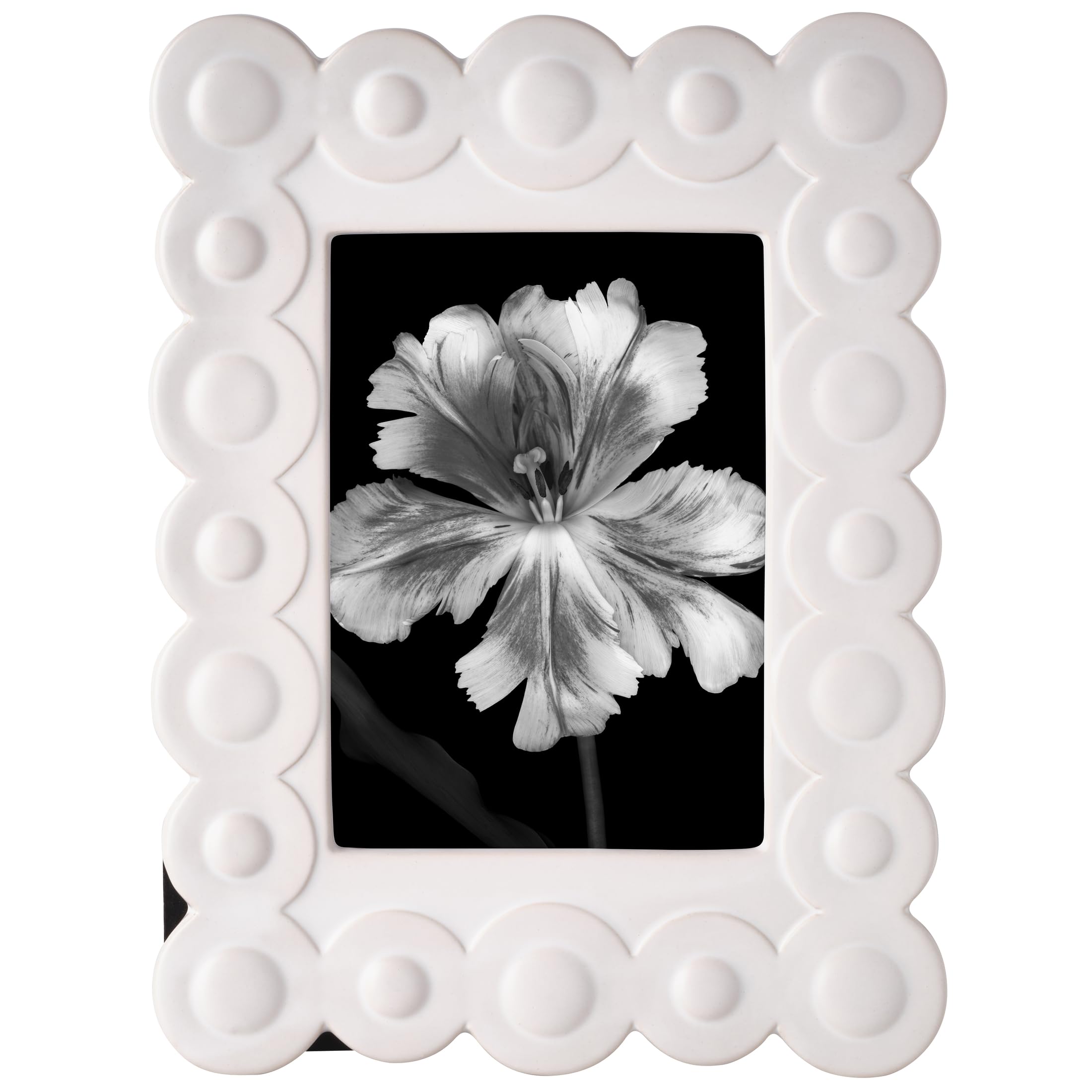 Cadre photo en céramique blanche Mikasa 12x17 pour décoration salon