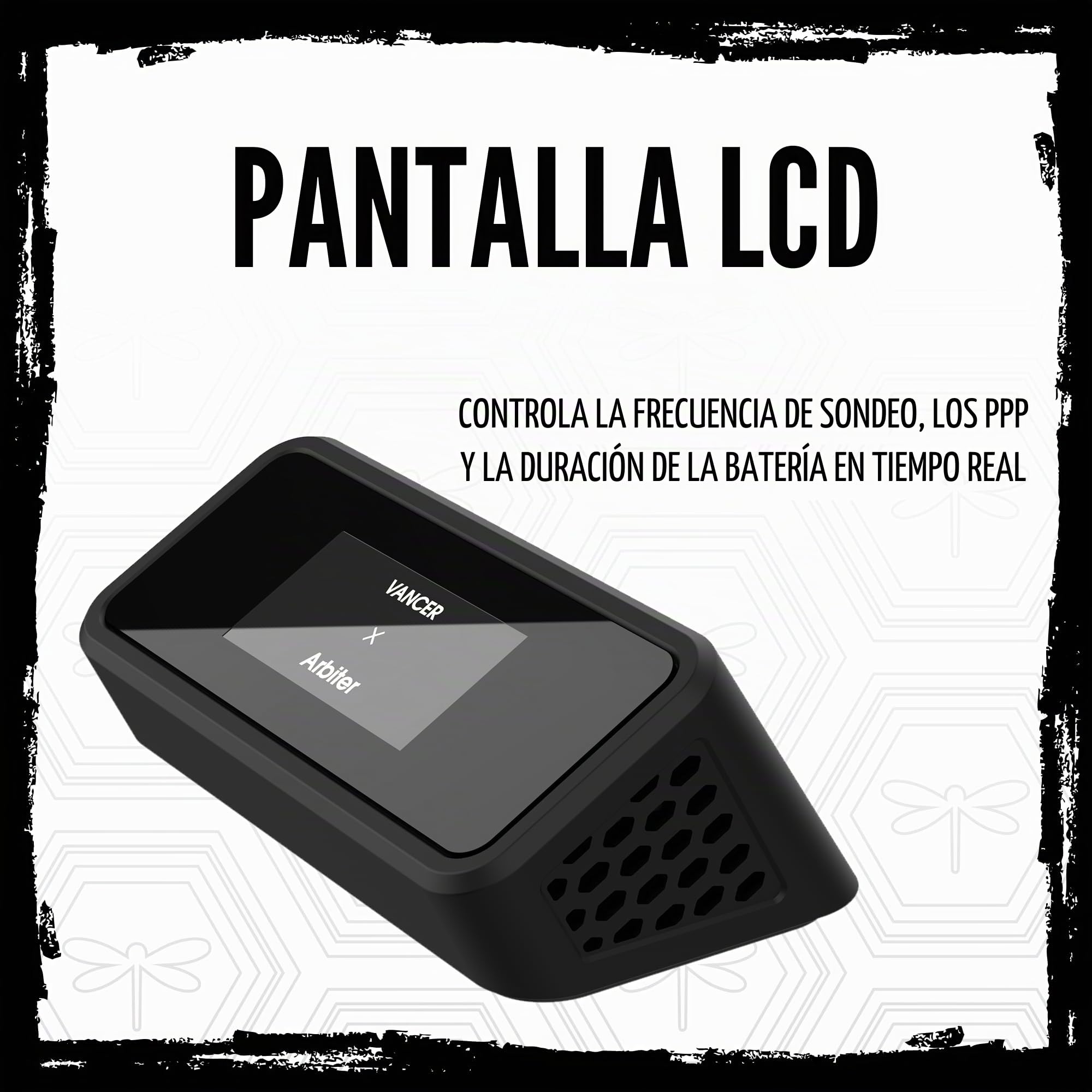 ARBITER Akitsu - Ratón pequeño para juegos de fibra de carbono, ultraligero de 38 g, sondeo inalámbrico 8K, 26K DPI, sensor PIXART 3395, pantalla receptora LCD