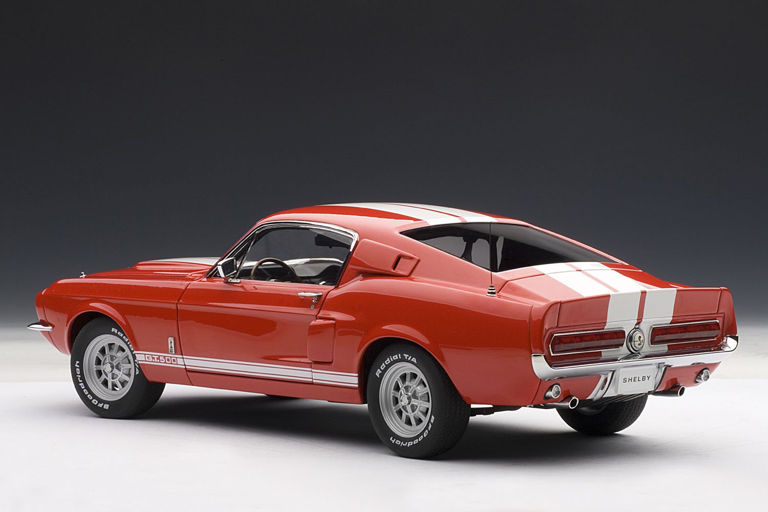 1967 Shelby Mustang Gt500 Red With White Stripes 1 18 | Desertcart