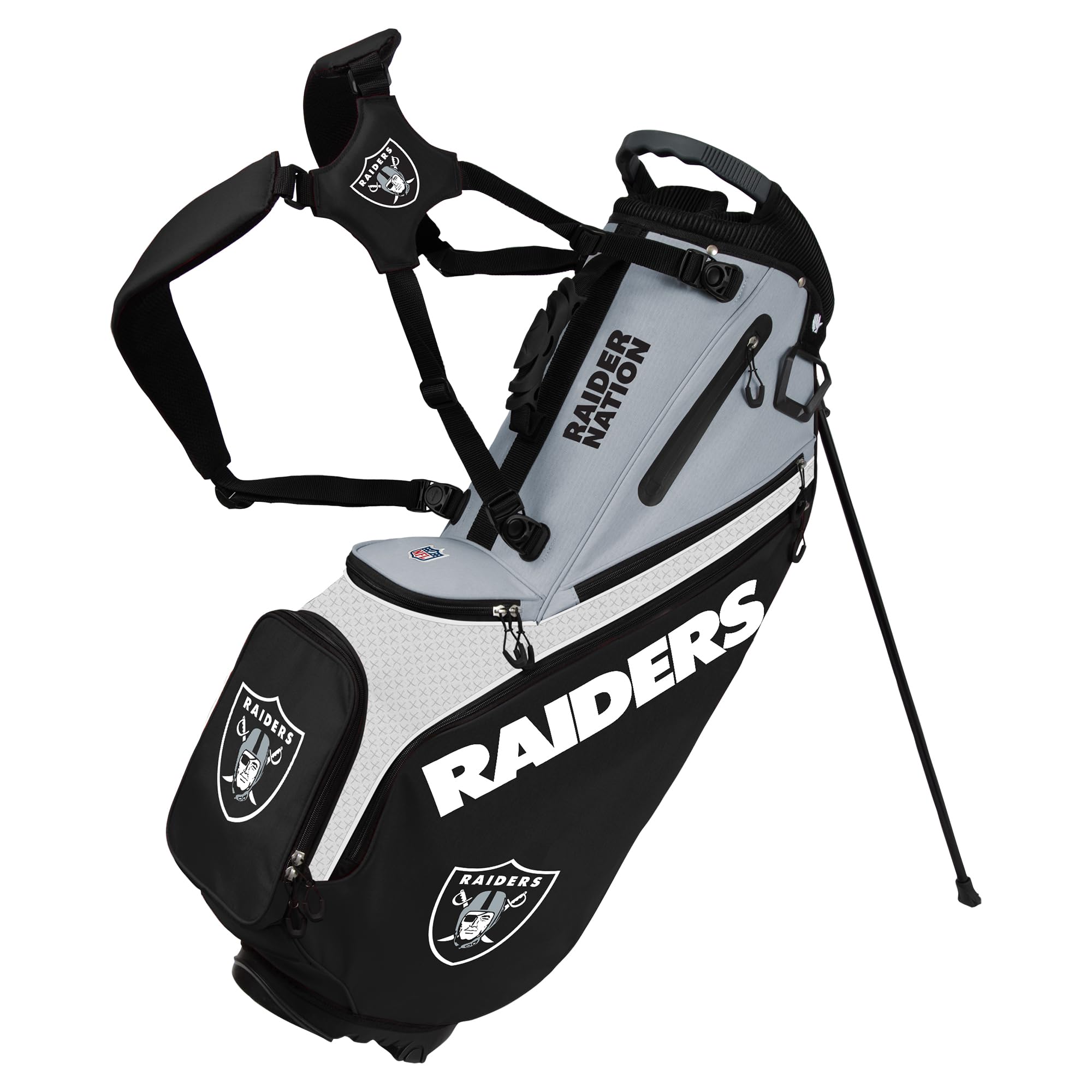Team Effort Back Nine Stand Bag NFL Las Vegas Raiders