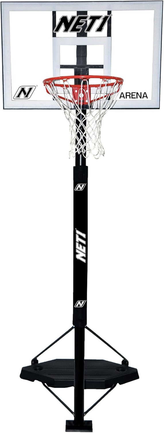 NET1 Arena Portable Basketball System, White