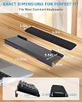 Keyboard Stand with Wrist Rest - Comfortable Wrist Pad for Easy Typing, Keyboard Tray for Office, Home, School (Fits Most Standard Keyboards)