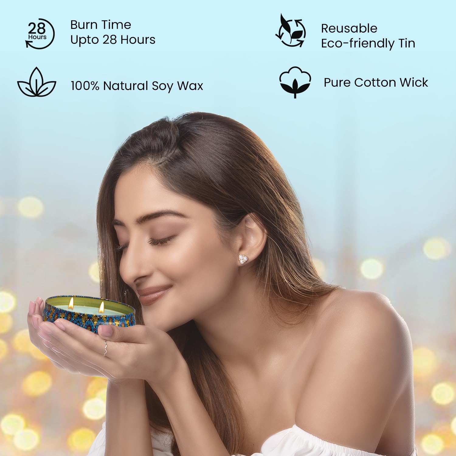 Bryan & Candy Duftkerze Diwali Geschenkset für Männer und Frauen | Blueberry Ice Aromatherapie Kerzen Sojawachs umweltfreundlich