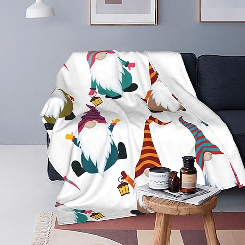 Miniatura 8 de Manta de invierno con copos de nieve, acogedora y suave, manta de Navidad para sofá, silla, cama, manta térmica de viaje de 80 x 60 pulgadas,