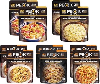 Peak Refuel Traverse Pack | Freeze Dried Backpacking and Camping Survival Food | Variety Meal Pouches | Amazing Taste | Hi...
