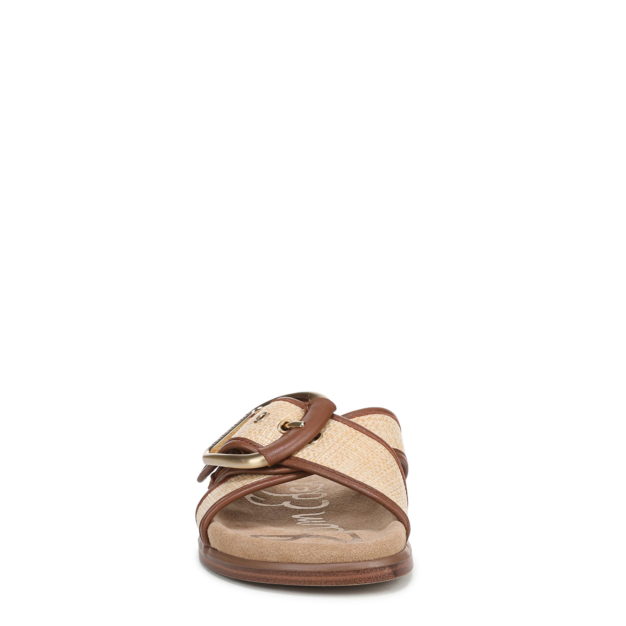 Sam Edelman Women's Darla Slides: 10 Bleached Beechwood/Rich Cognac