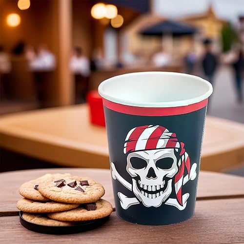 Miniatura 2 de Fun Express - Vasos pirata de 9 onzas para cumpleaños - Suministros para fiestas - Vajilla impresa - Tazas impresas - Cumpleaños - 8 piezas