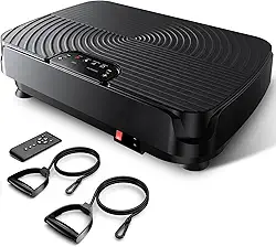 YGZ Plataforma De Exercícios Com Plataforma Vibratória Para Drenagem Linfática, Atualização 2025, Capacidade De 180 Kg, Equipamento De Pilates Com Plataforma Vibratória Para Exercícios De Corpo Inte