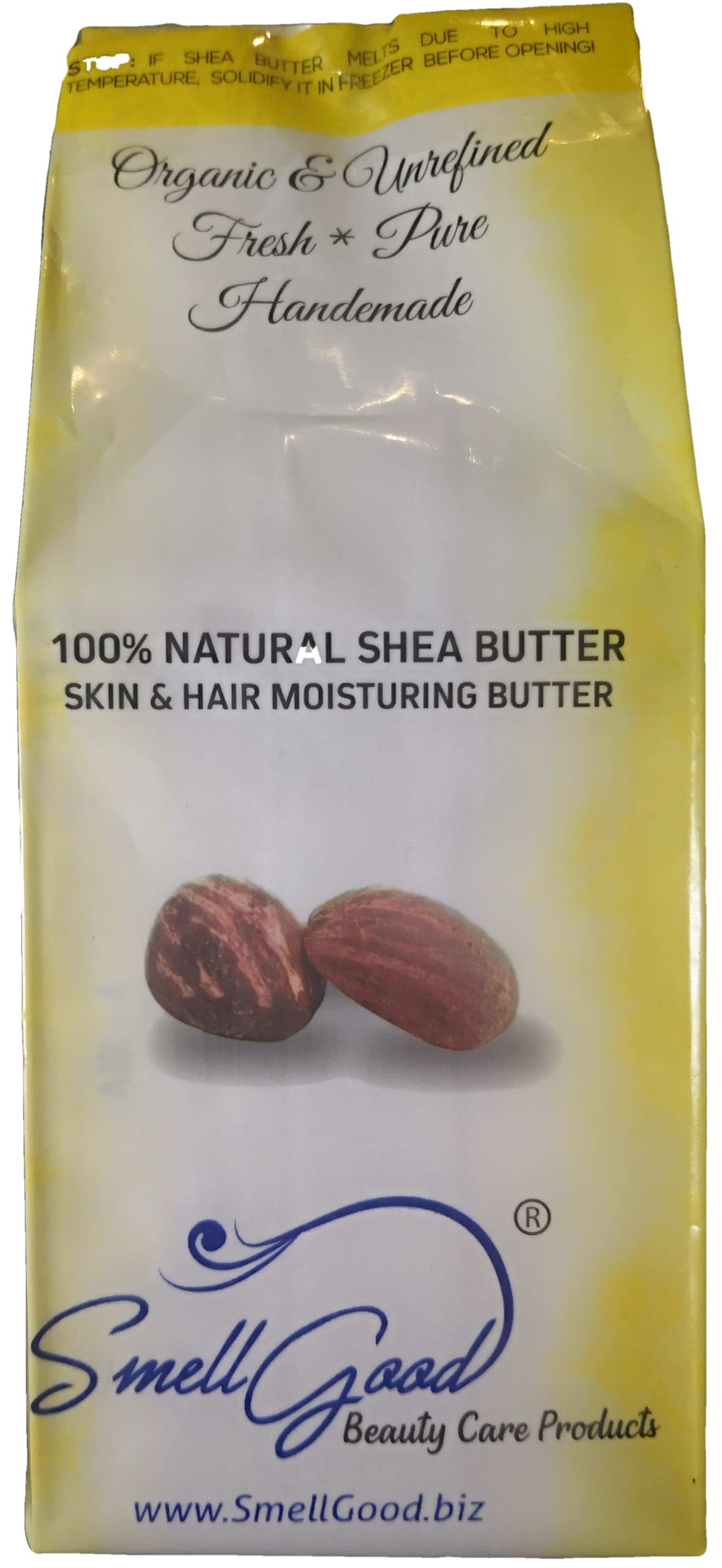 SmellGoodRaw Unrefined Shea Butter in Factory Sealed Bag, 5 Pound