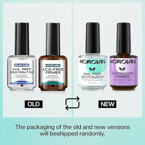 Miniatura 7 de Morovan Deshidratador de uñas e imprimación con juego de aceite para cutículas, juego de deshidratador profesional de preparación de uñas e