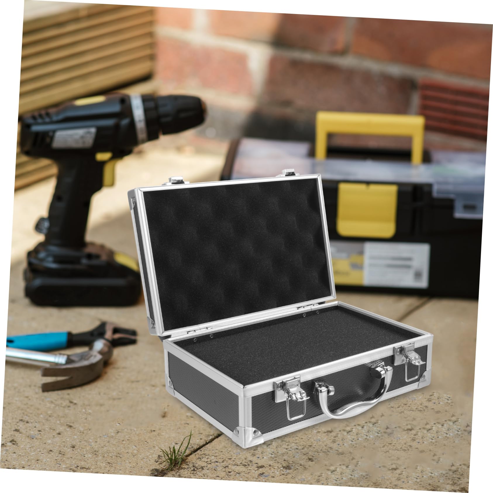 Cassetta Attrezzi in Lega di Alluminio Leggera e Resistente, Organizer Portatile per Utensili Design Anti-deformazione per Accessori da Viaggio