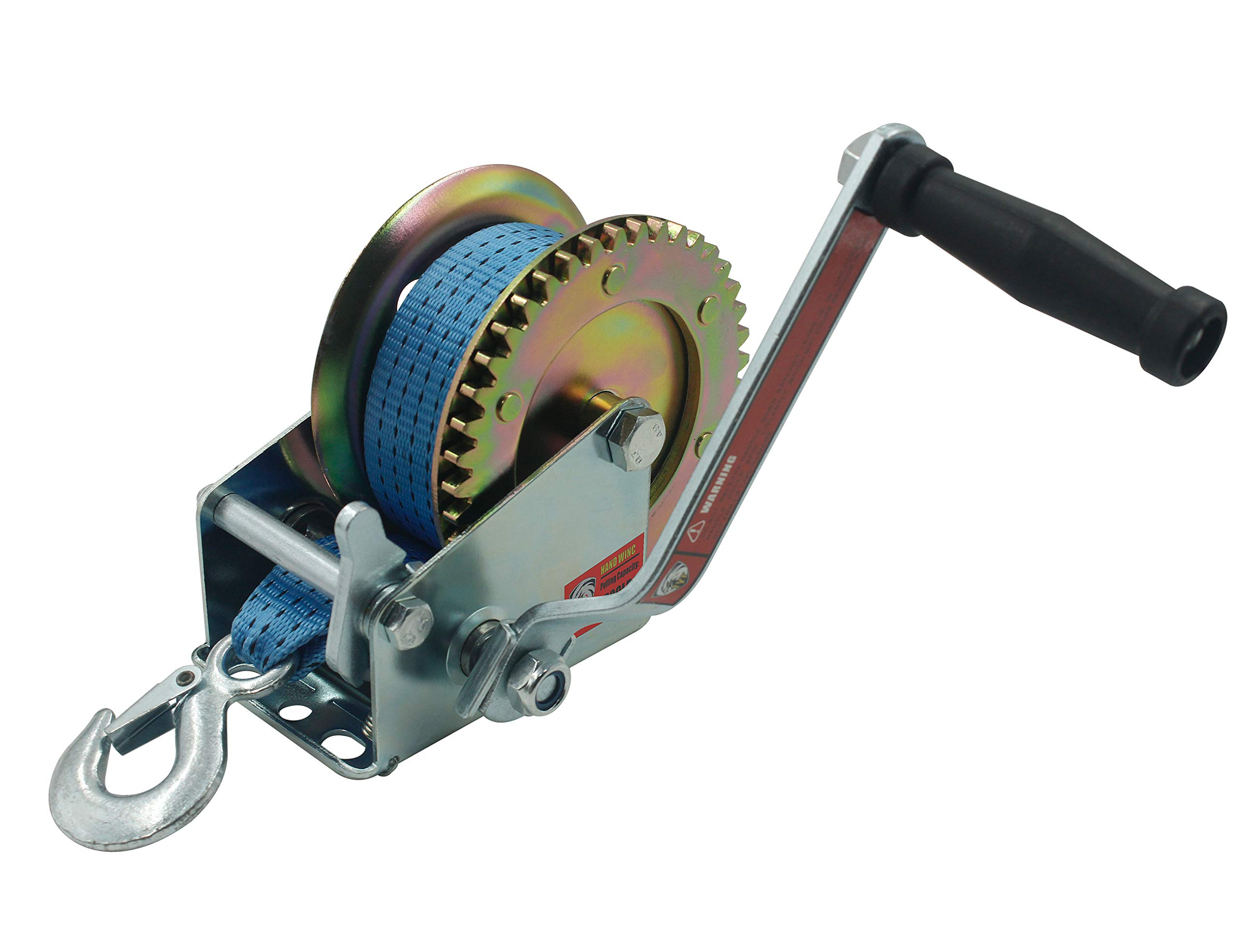 Buy TYT 1200lbs Heavy Duty Boat Trailer Winch, 8M(ft) Nylon Strap and