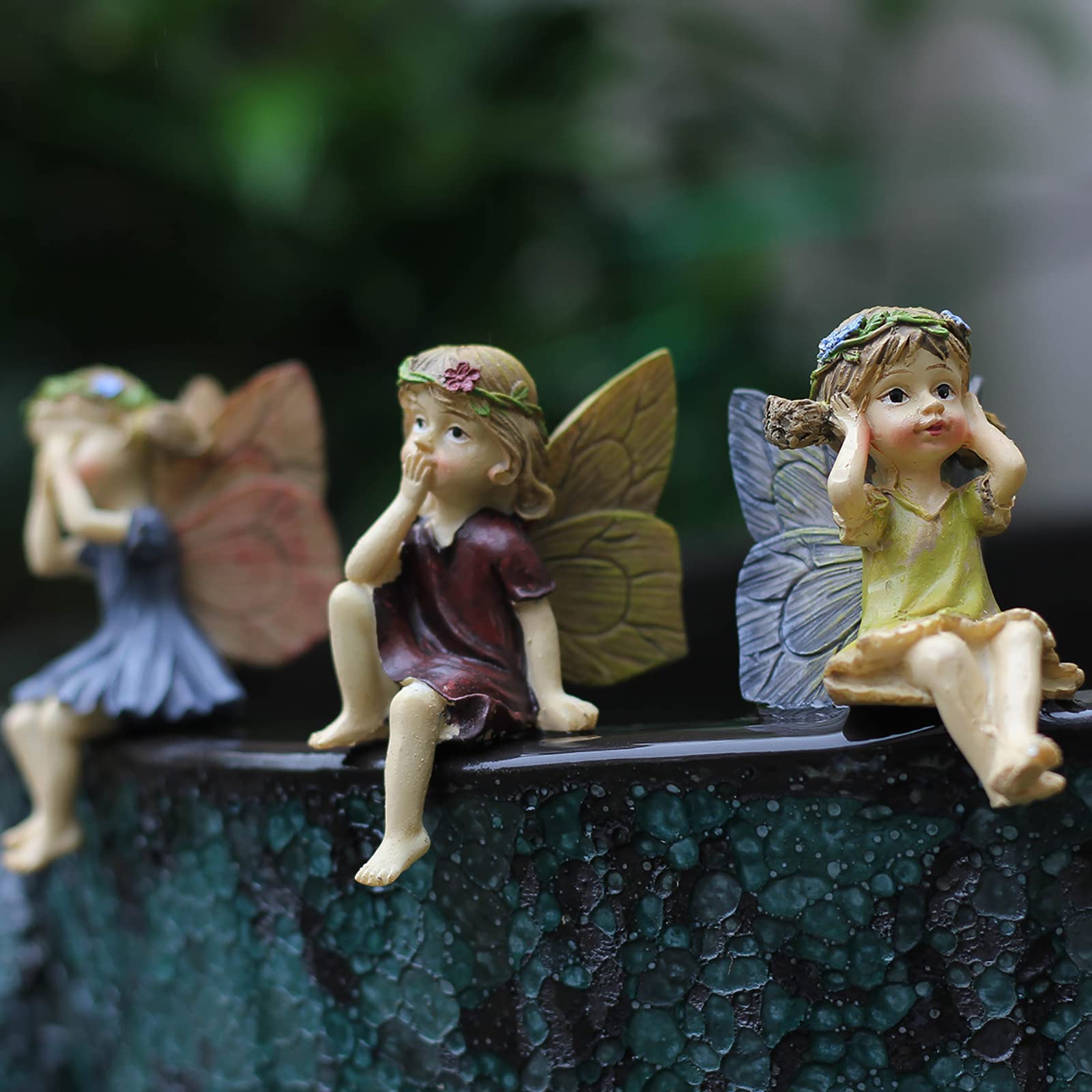 Cadeau décoratif statue d'ange et fée de jardin pour pendaison de crémaillère