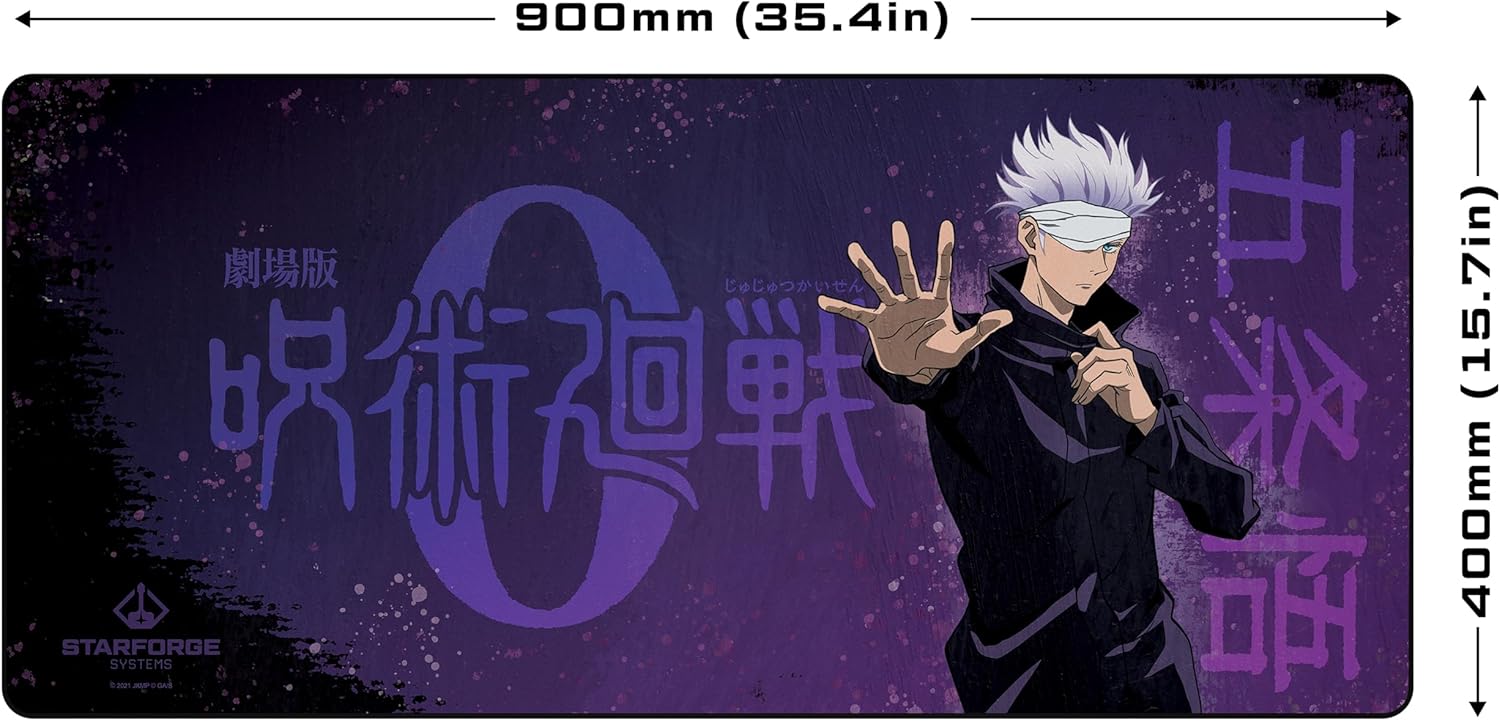 Satoru Gojo - Jujutsu Kaisen 0 Gaming Desk Mat – Large Extended Mouse & Keyboard Pad