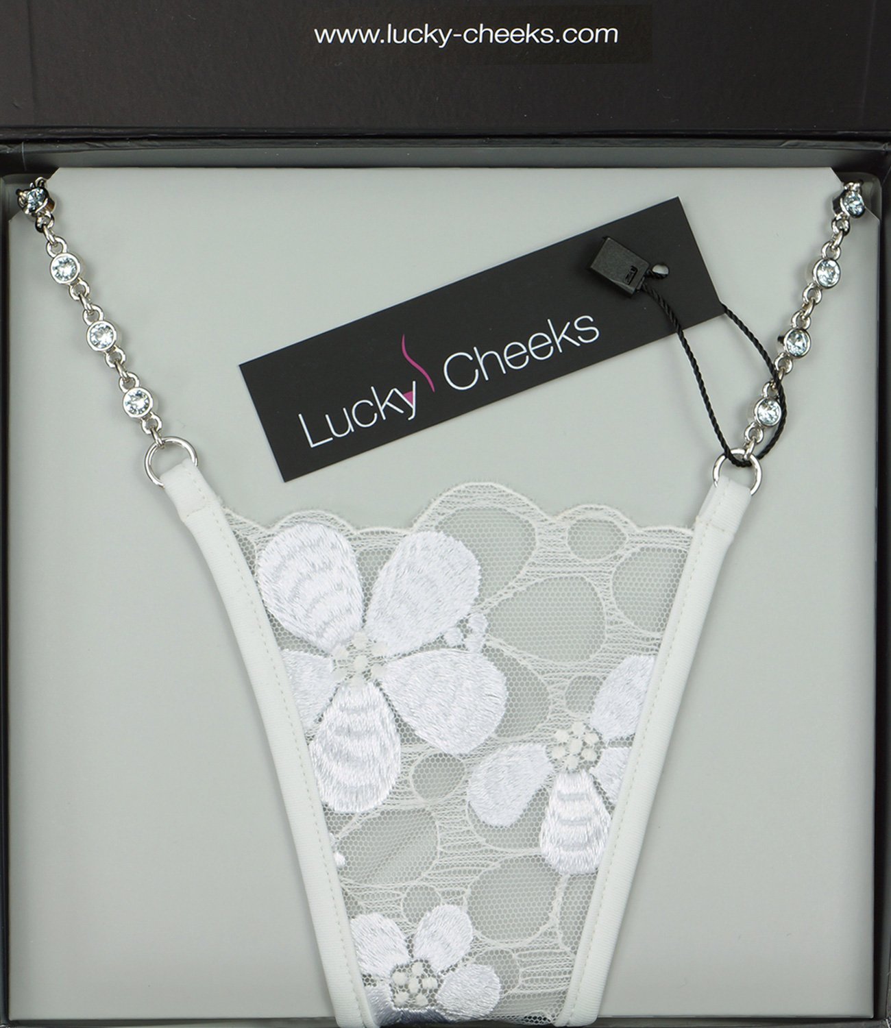 Damen Ivory Pearl Luxus Mini String Tanga