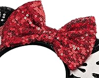 Vista 271 de FANYITY Orejas de ratón, diadema de lentejuelas con orejas de ratón para niños, niñas y mujeres (MN)