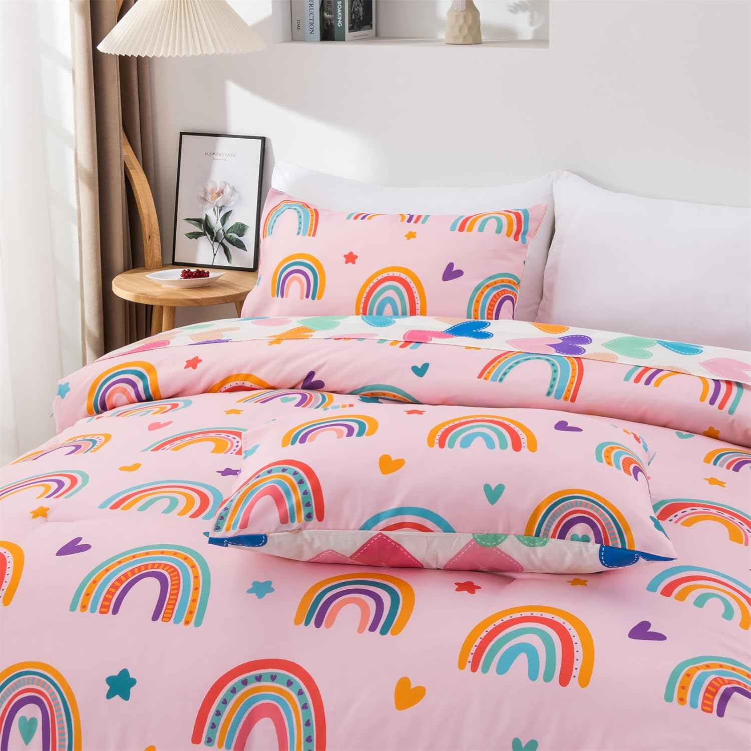 Holawakaka Boho Rainbow Twin Comforter Set with Zambia Ubuy