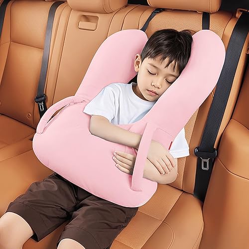 BEBAS Almohada de viaje para niños en forma de U para automóvil accesorios de viaje para niños y adultos - Suave transpirable soporta la cabeza del