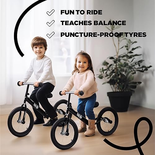Miniatura 4 de Bicicleta de equilibrio Bixe: para niños grandes de 4, 5, 6, 7, 8 y 9 años - Bicicleta deportiva de entrenamiento sin pedales | Rueda de 16 pulgadas