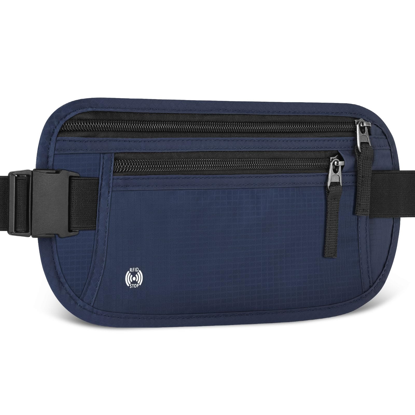 Aucuu Geldgürtel für Damen und Herren, Diebstahlsicher Flache Bauchtasche mit RFID-Schutz, Ultraflach Versteckte Geldgürtel, Reise Bauchtasche für Reise Sport, Passt für Reisepass, Telefon und Bargeld