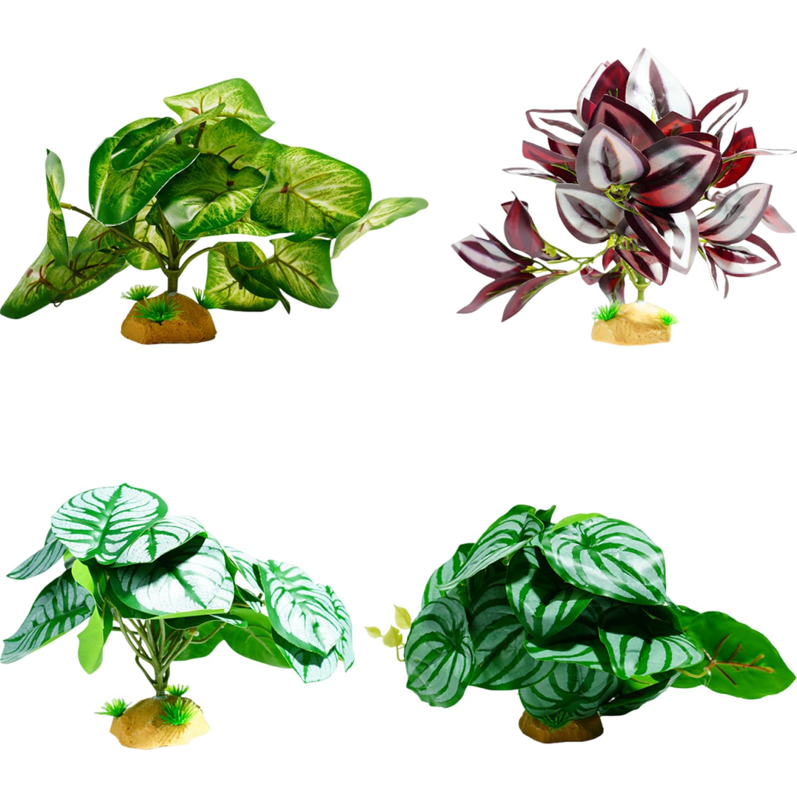 Oxxggkao Artificial Aquarium Decorations for Shrimp Habitat, Fish Landscape Ornaments & Terrarium Fish Landscape Ornaments & Terrarium