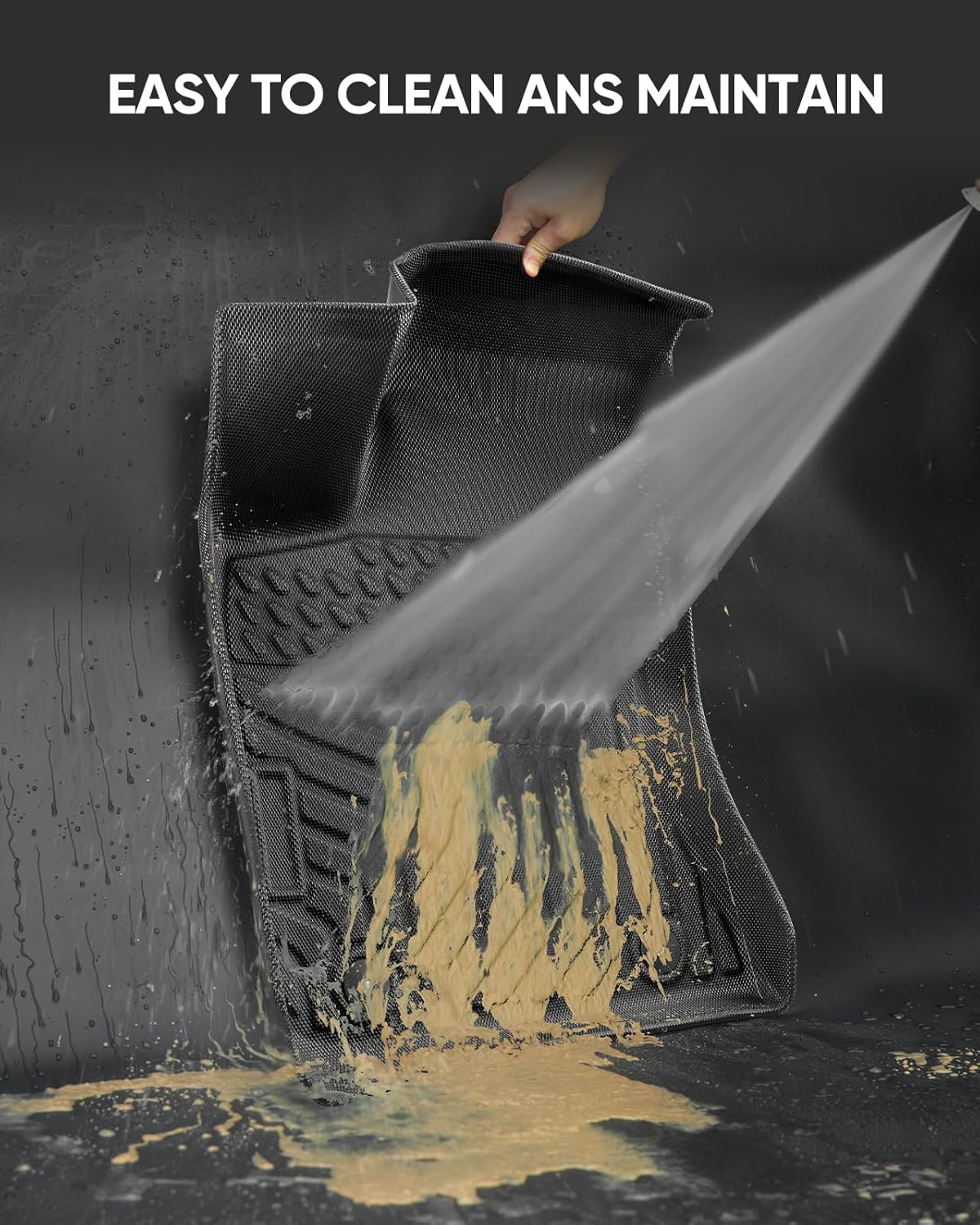 Car Floor Mat for Dodge Charger: All Weather Liner Custom Fit Chrysler 300 RWD 2011 2012 2013 2014 2015 2016 2017 2018 2019 2020 2021 2022 2023 RT Scat Pack SXT GT SRT Front Rear Full Set Accessories - Image 7