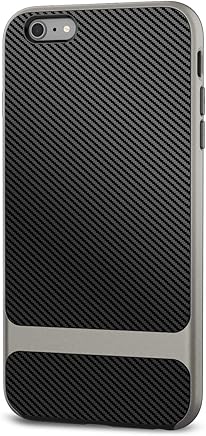 JETech - Funda para iPhone 6s Plus iPhone 6 Plus, Carcasa con Fibra de Carbono, Anti-Choques, Gris JETech - Funda para iPhone 6s Plus iPhone 6 Plus, Carcasa con Fibra de Carbono, Anti-Choques, Gris