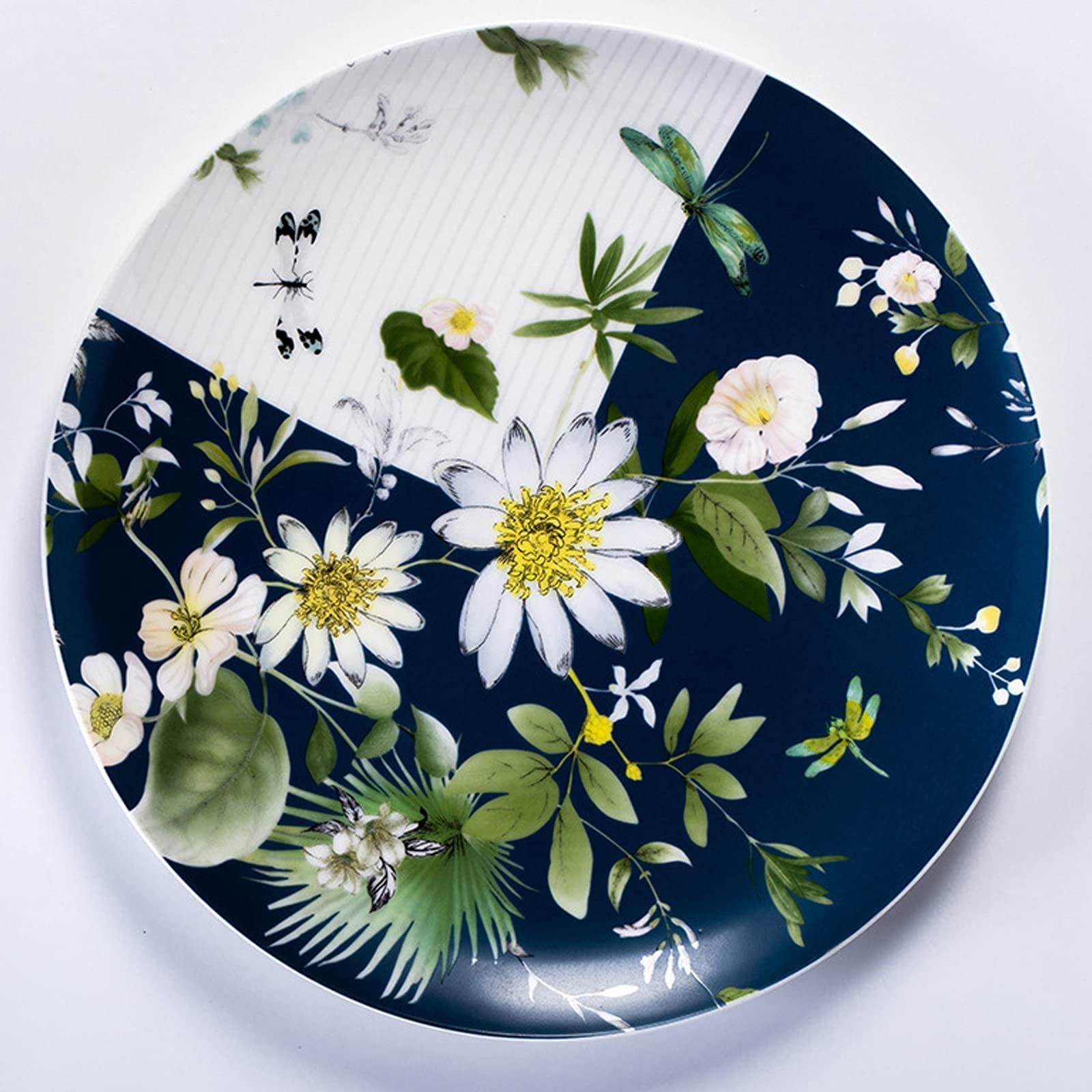 Zestaw Naczyń Ceramicznych W Stylu Retro, Piękny Zestaw Porcelany W Kolorze Niebieskim I Białym, Idealny Na Domowe Przyjęcie, Wesele, Hotel, Boże Narodzenie