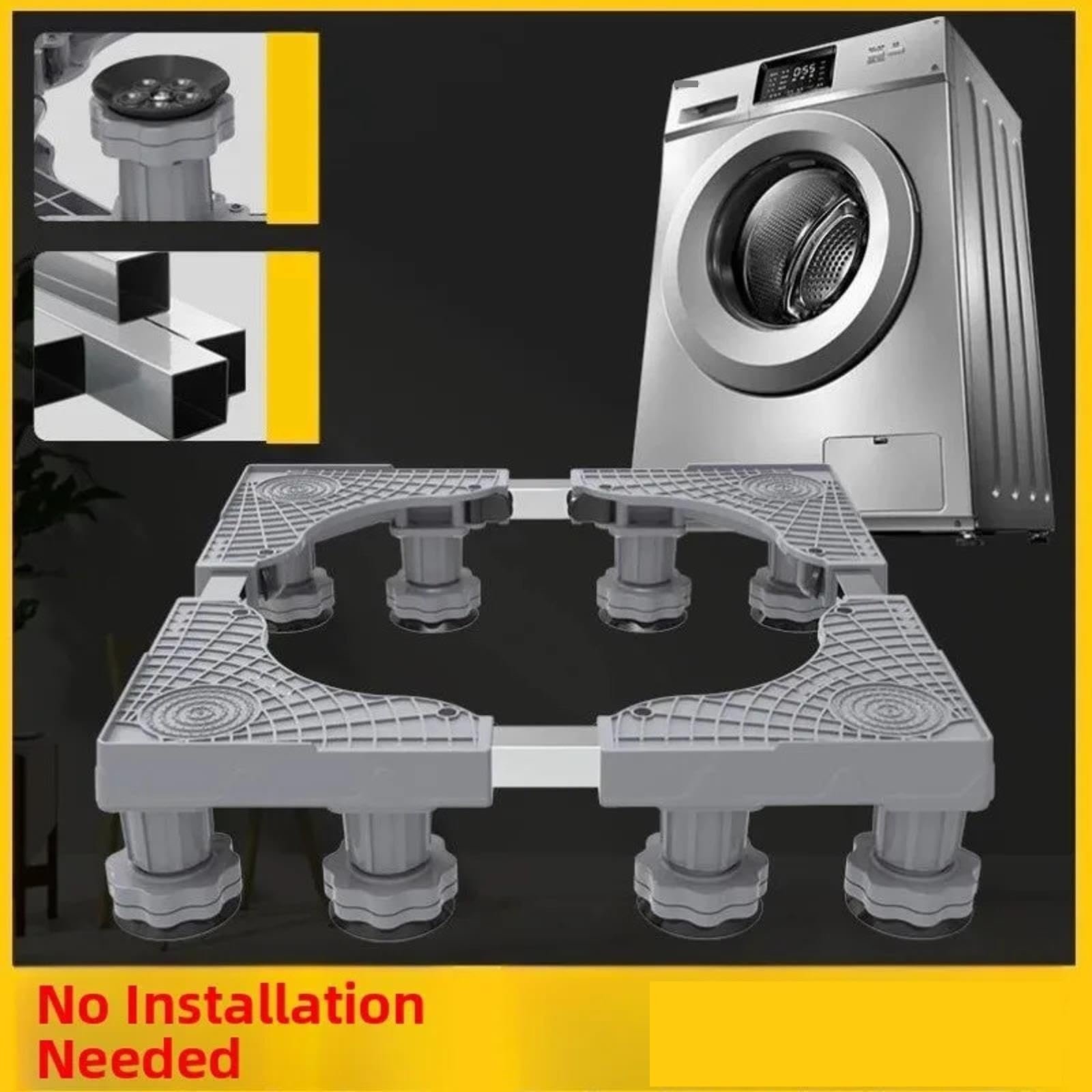Soporte Universal Para Lavadora, Soporte Base, Estante De Almacenamiento Con Ruedas Móvil, Estante Organizador Antideslizante Para El Hogar(4-pin)
