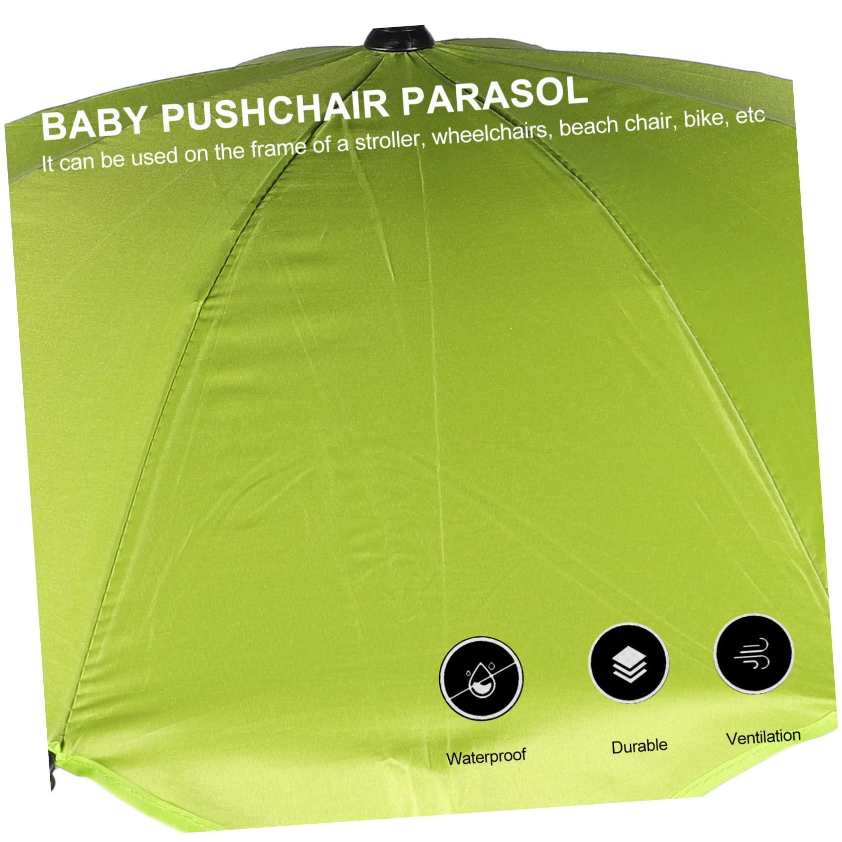 BESTonZON 2stücke Babywagen Mit Uv-schutz Verstellbare Halterung Für Kinderwagen Strand Und -sonnenschutz Langlebig Und Hitzereflectierend