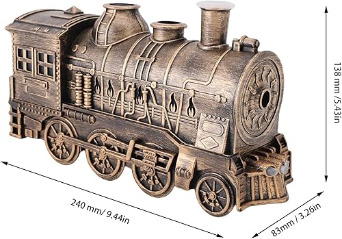 Miniatura 2 de Difusores de tren de 10.1 fl oz para aceites esenciales, difusor de aromaterapia de niebla fría con boquillas dobles, diseño de tren de vapor