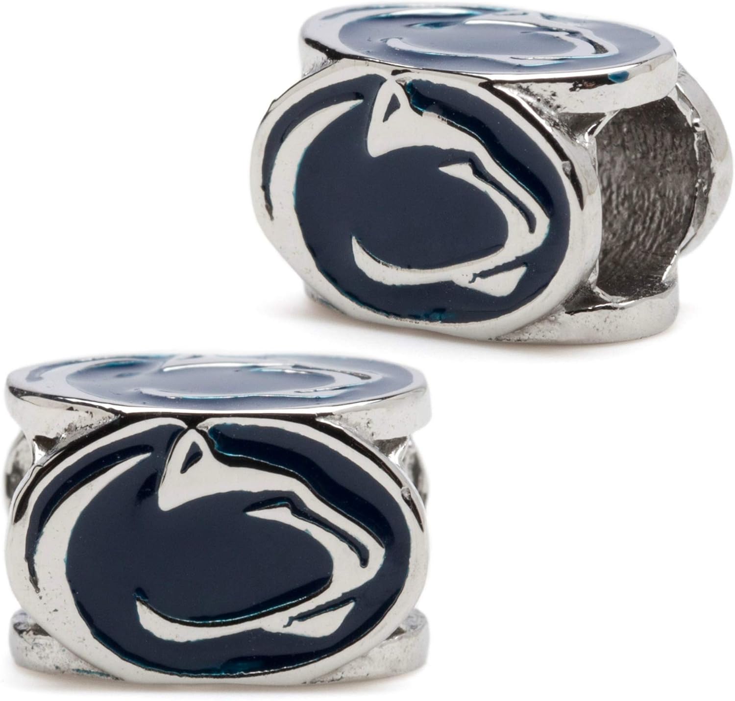 Penn State Bead Charms | Nittany Lion Bead Charms | Pennsylvania State University Bead Charms Pendants (Set of 2-Lion Bead Charms)