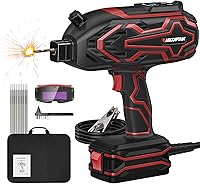 ARCCAPTAIN 140A Portable Handheld ARC Welder with LED Display, IGBT Tech, Hot Start & Auto Goggles for 1/16"-1/8" Rods