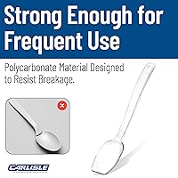 Vista 6 de Cucharas para servir Carlisle, sólidas y perforadas, para buffet/ensaladas 0.25 oz - 0.8 oz (paquete de 12 unidades), Transparente, 12