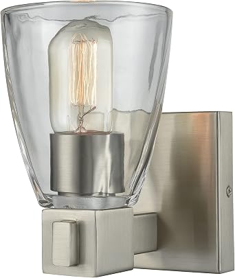 Elk Home Ensley 5-inch Wide 1-Light Vanity Light in Satin Nickel