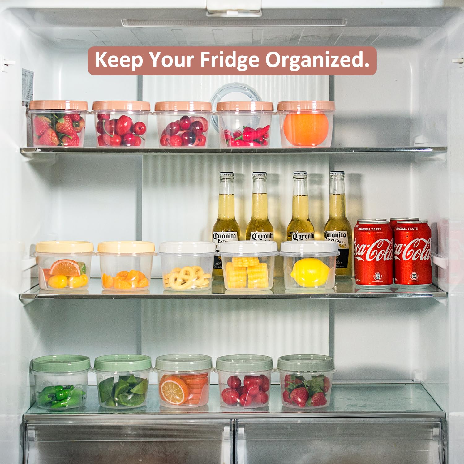 Amazon.com: Annaklin Screw Top Containers for Food 16 Oz, 20