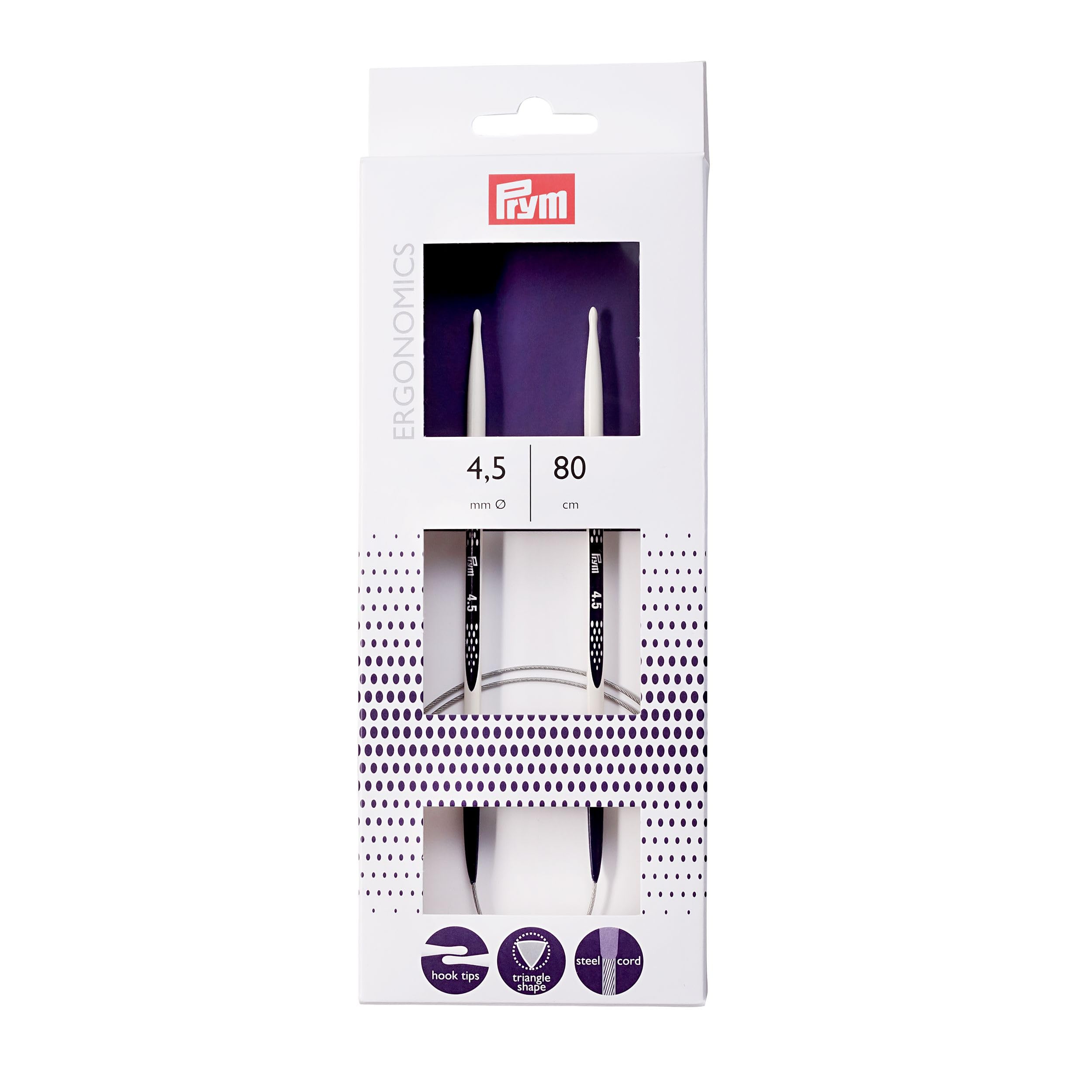 Prym - Ergonomics (80cm, 4.50mm) Circular Needle - 5 Pieces