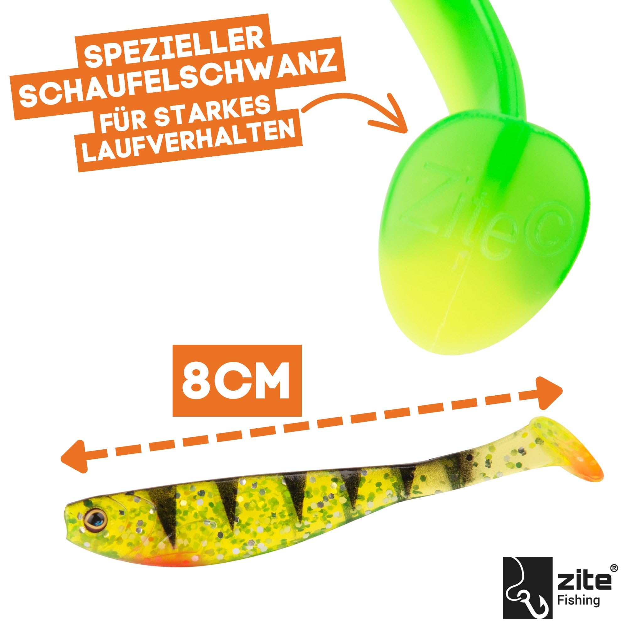 Zite Fishing Inzite Pershad 8 cm | Barsch-Köder Gummifische