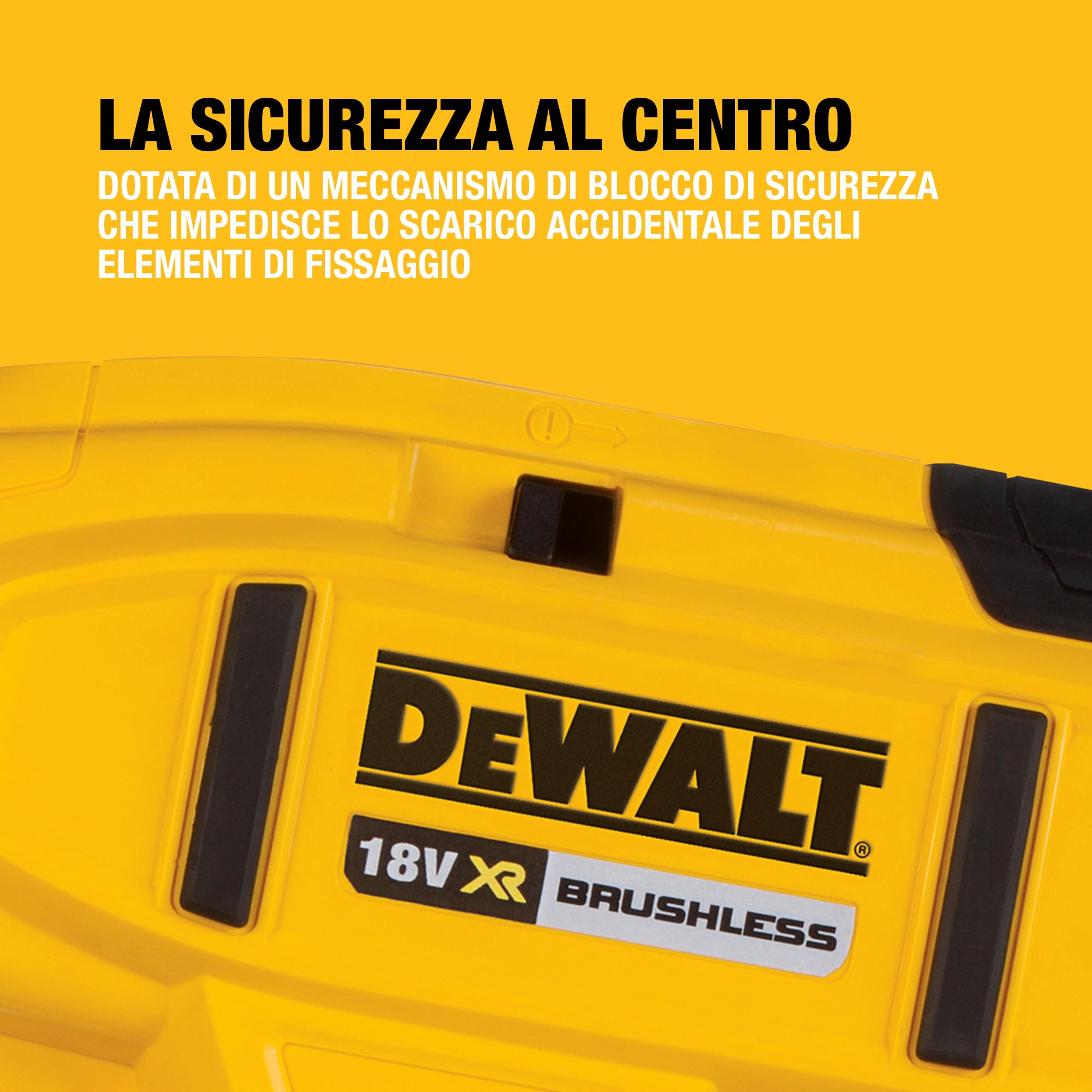 DEWALT 18V XR Chiodatrice Fissa Brushless 18 Calibro 18, Solo Utensile, DCN680N-XJ