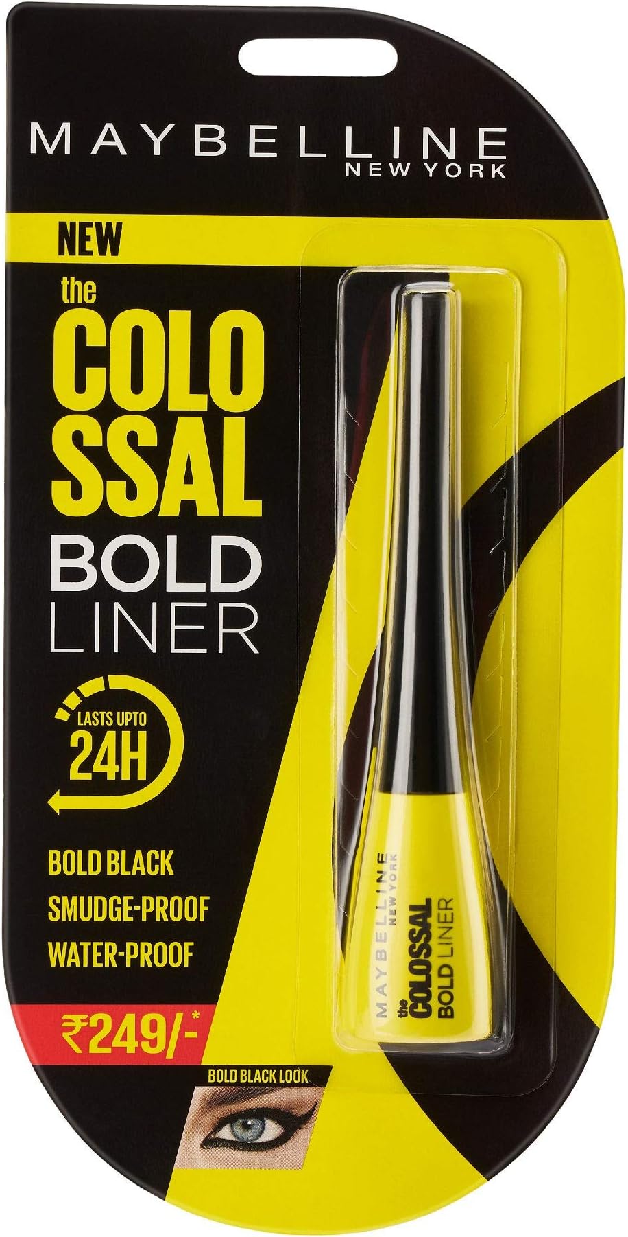 Maybelline New York Colossal Bold Eyeliner, Black, Glossy Finish, 15g
