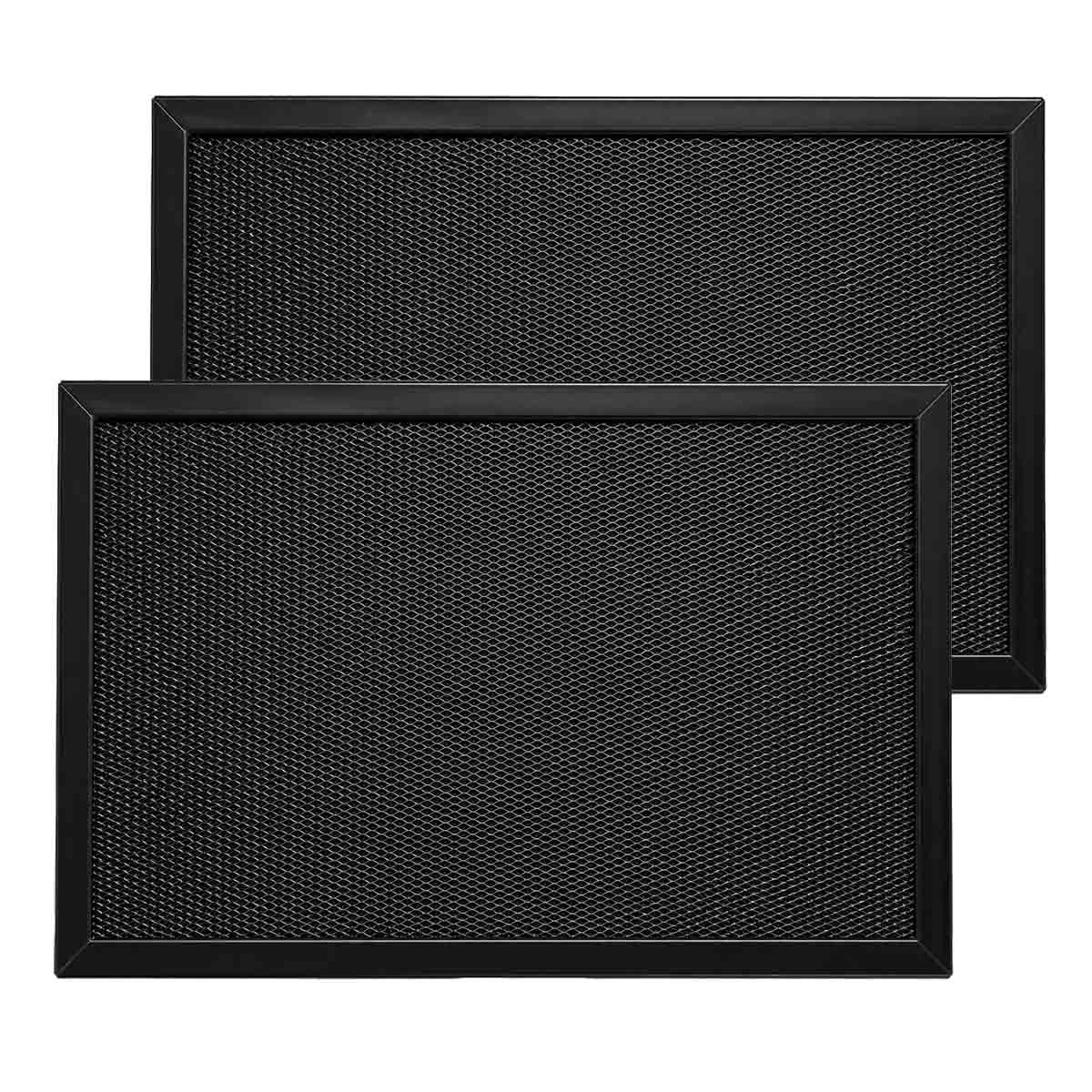 Metalowy filtr przeciwtłuszczowy 245 x 165 mm z węglem aktywnym do Zanussi MCFB70 LongLife (2 sztuki)