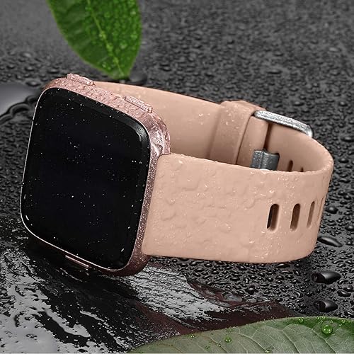 Vista 109 de Wepro - Correas para reloj inteligente, compatibles con Fitbit Versa, Versa 2 y Versa Lite SE, para mujeres y hombres, pequeños y grandes, Azul Azul