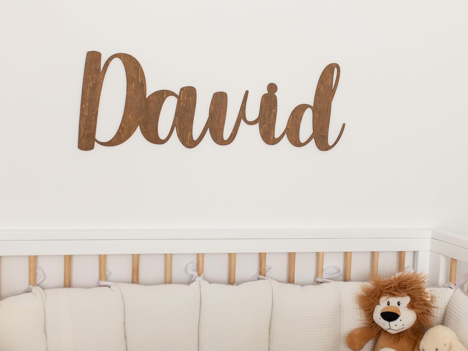 Custom Name Sign for Nursery Wooden Name Plaque Baby Girl Wall Decor Boys Room Nameplate Birthday Laser Cut Letters Sign Grib Newborn Baby Gift